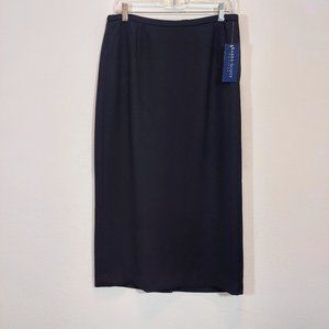 KAREN SCOTT Petites Womens Lined Straight Maxi Dress Skirt 10P Stretch Waist